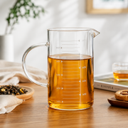 Borosilicate measuring jug for hot and cold kitchen liquids