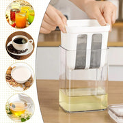 Compact yogurt filtering system for refrigerator use