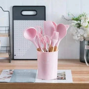 Silicone kitchen utensils for non-stick cookware