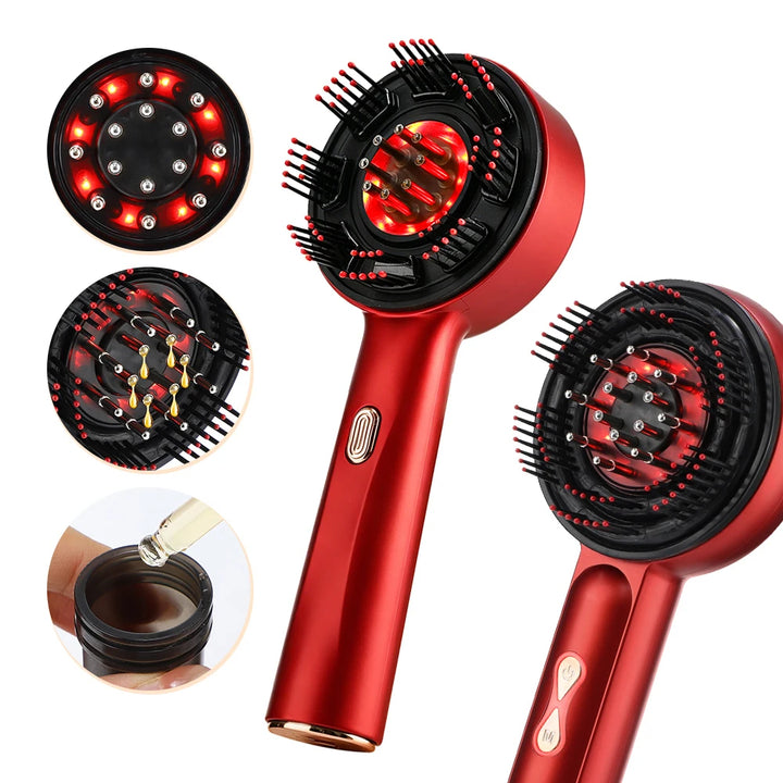 Rechargeable Red Light Scalp Massager Comb