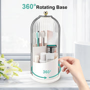360° Rotating Dustproof Toothbrush Holder & Bathroom Organizer