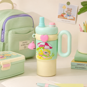 850ml 316 Stainless Steel Kids Bottle with Sip & Straw Lid