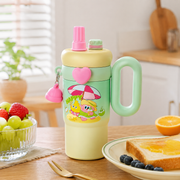 850ml 316 Stainless Steel Kids Bottle with Sip & Straw Lid