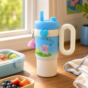 850ml 316 Stainless Steel Kids Bottle with Sip & Straw Lid