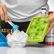24-Cube Silicone Ice Tray with Lid