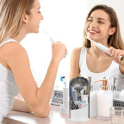360° Rotating Dustproof Toothbrush Holder & Bathroom Organizer