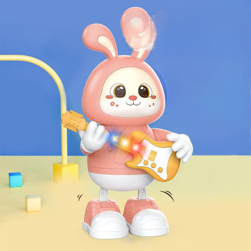 Electric Dancing Bunny Guitar Toy | Musical Rock Star Rabbit with LED Lights & Music for Kids
