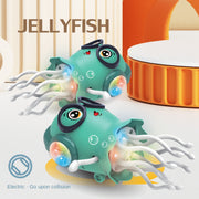 Electric Dancing Jellyfish Toy | Automatic Swing, Obstacle Avoidance, LED Lights & Music for Kids
