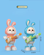 Electric Dancing Bunny Guitar Toy | Musical Rock Star Rabbit with LED Lights & Music for Kids