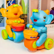 Electric Elephant Musical Drummer Toy | Drumming & Floating Ball with LED Lights for Babies & Toddlers
