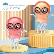 Electric Dancing Jellyfish Toy | Automatic Swing, Obstacle Avoidance, LED Lights & Music for Kids