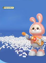 Electric Dancing Bunny Guitar Toy | Musical Rock Star Rabbit with LED Lights & Music for Kids