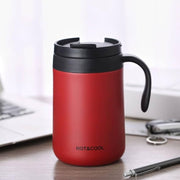 500ml red vacuum travel coffee mug