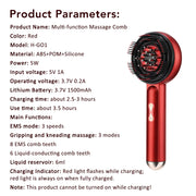 Rechargeable Red Light Scalp Massager Comb
