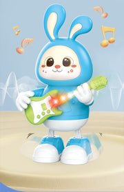 Electric Dancing Bunny Guitar Toy | Musical Rock Star Rabbit with LED Lights & Music for Kids