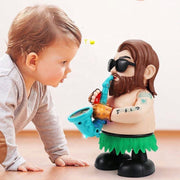 Electric Dancing Saxophone Man Toy | Musical Rockstar Figure with LED Lights & Sound for Kids