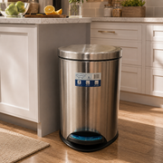 8L Stainless Steel Pedal Bin with Soft-Close Lid