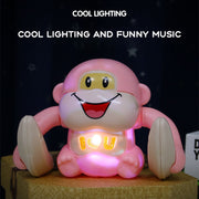 Electric Tumbling Bear Toy | Twist & Roll with Light-Up "I Love U" Chest, Music & Lights for Kids