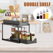 2-Tier Under-Sink Organizer with Sliding Baskets