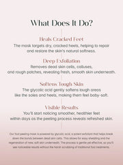 Glycolic Acid Foot Peeling Mask | Exfoliating Foot Peel for Soft, Smooth Skin