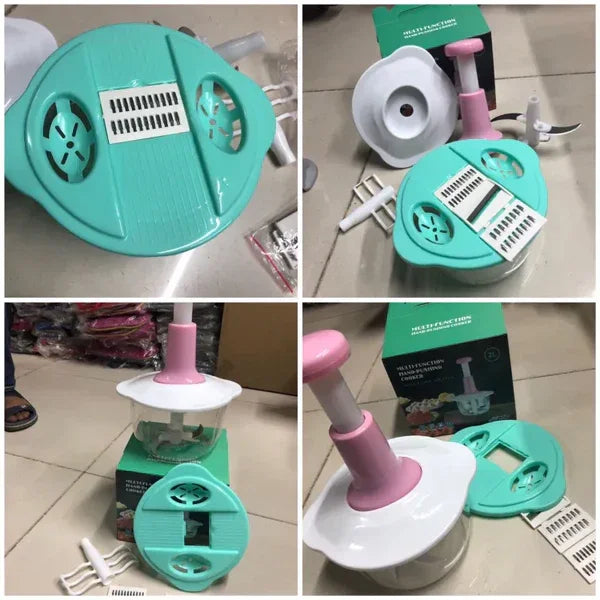 Manual Hand-Push Vegetable & Meat Chopper