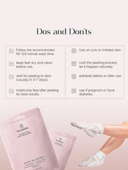 Glycolic Acid Foot Peeling Mask | Exfoliating Foot Peel for Soft, Smooth Skin