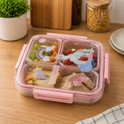 3 COMPARTMENT AIRTIGHT LUNCH BOX