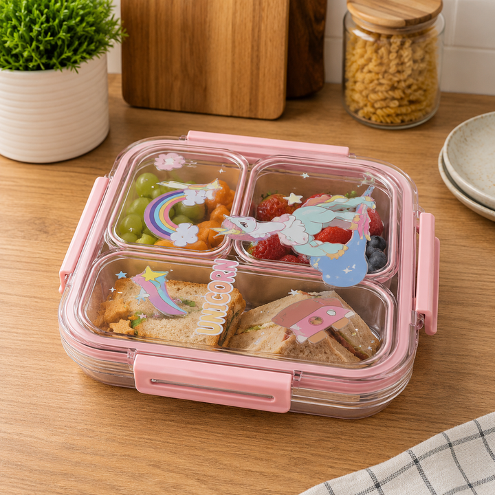 3 COMPARTMENT AIRTIGHT LUNCH BOX