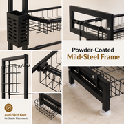 Expandable 2-Tier  OverSink Dish Drying Rack By Matrix