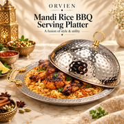 Rice BBQ Serving Platter - Stainless Steel