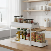 2-Tier Under-Sink Organizer with Sliding Baskets