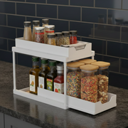 2-Tier Under-Sink Organizer with Sliding Baskets