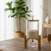 Decorative deer-top grain storage dispenser for kitchen