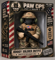 Funny Soldier Costume for Dogs & Cats | Military Outfit