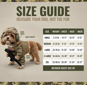 Funny Soldier Costume for Dogs & Cats | Military Outfit
