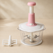 Hand Push Vegetable & Meat Chopper | Fast Manual Food Processor, 1.5L & 2L
