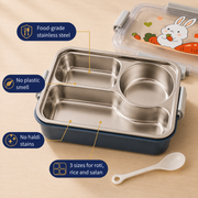 Kids Bunny Lunch Box | Stainless Steel with Extra Steel Bowl