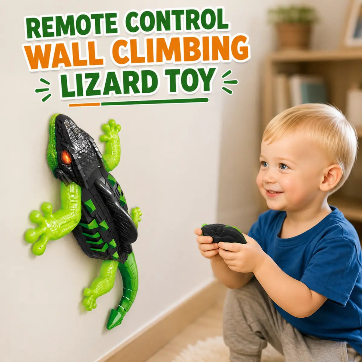 Remote Control Wall Climbing Lizard – Realistic Crawling Toy for Kids