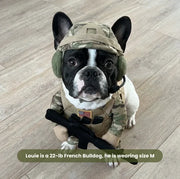 Funny Soldier Costume for Dogs & Cats | Military Outfit