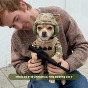 Funny Soldier Costume for Dogs & Cats | Military Outfit