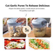 Manual Pull-String Vegetable & Meat Chopper – Large