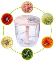 Manual Pull-String Vegetable & Meat Chopper – Large