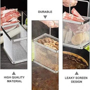 Reusable stainless steel food strainer basket