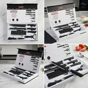 Zepter 6-Piece Stainless Steel Kitchen Knife Set | Sharp Blades with Comfort Grip
