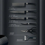 Zepter 6-Piece Stainless Steel Kitchen Knife Set | Sharp Blades with Comfort Grip