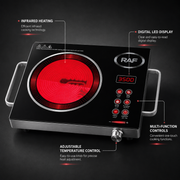 RAF Infrared Cooker 3500W | Digital LED Multifunction Electric Hot Plate