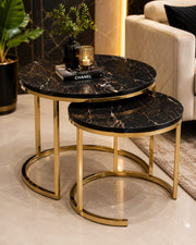 Modern Round Nesting Coffee Table Set Of 2