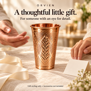 Engraved glass in gift-inspired styling; accessories not included.