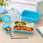 Insulated Modern & Stylish Stainless Steel (SUS304) Lunch Box with Dipping Cup (7122)
