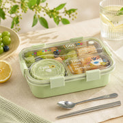 Insulated Modern & Stylish Stainless Steel (SUS304) Lunch Box with Dipping Cup (7122)